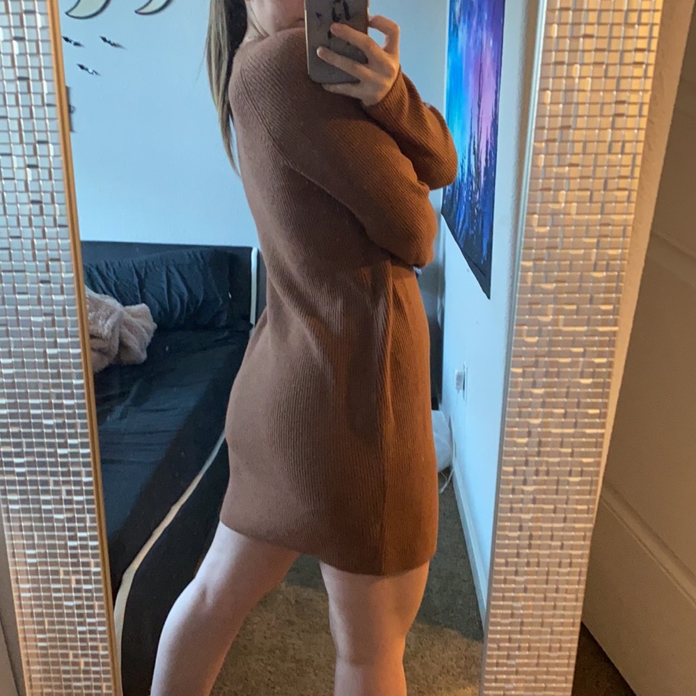 Brown sweater dress - Picture 3 of 3